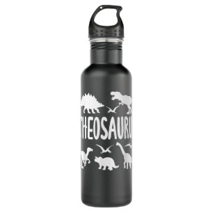 Dinosaur T Rex Theo Theosaurus Boys Dino Name 710 Ml Water Bottle