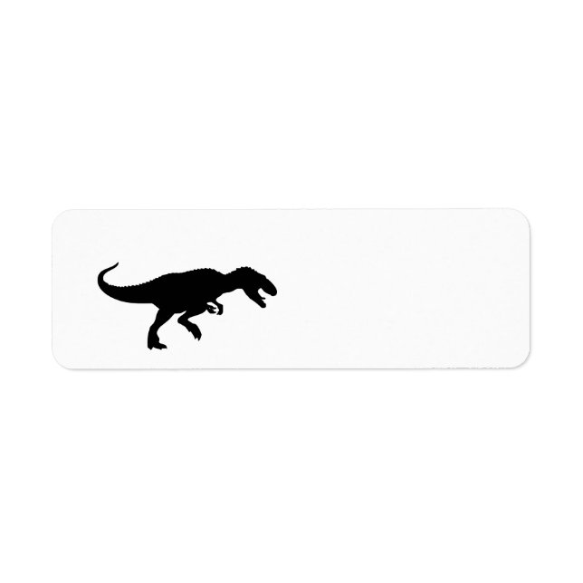 Dinosaur T-Rex Tyrannosaurus Rex Black Silhouette (Front)