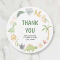 Dinosaur Thank You Baby Shower Gender Neutral 