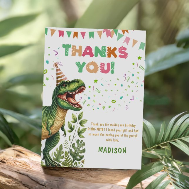 Dinosaur  thank you card (Creator Uploaded)