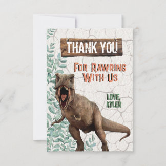 Dinosaur Thank You Card