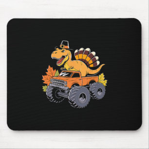Dinosaur Thanksgiving Boys Kids Dino T Rex Monster Mouse Pad