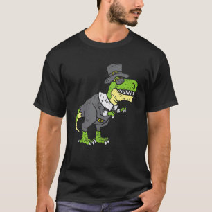 Dinosaur Thanksgiving Boys Turkey Saurus Rex Pilgr T-Shirt