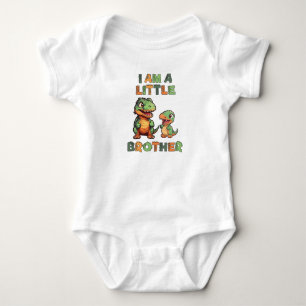 Dinosaur the Little Brother Baby Bodysuit
