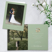 Dinosaur Theme Wedding Photo Sage Green