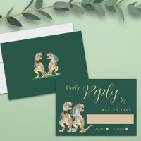 Dinosaur Theme Wedding Reply