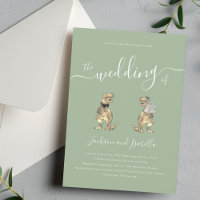 Dinosaur Theme Wedding Sage Green