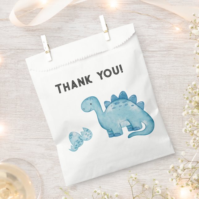 Dinosaur Themed Kids Birthday Party Favour Bag (Clipped)
