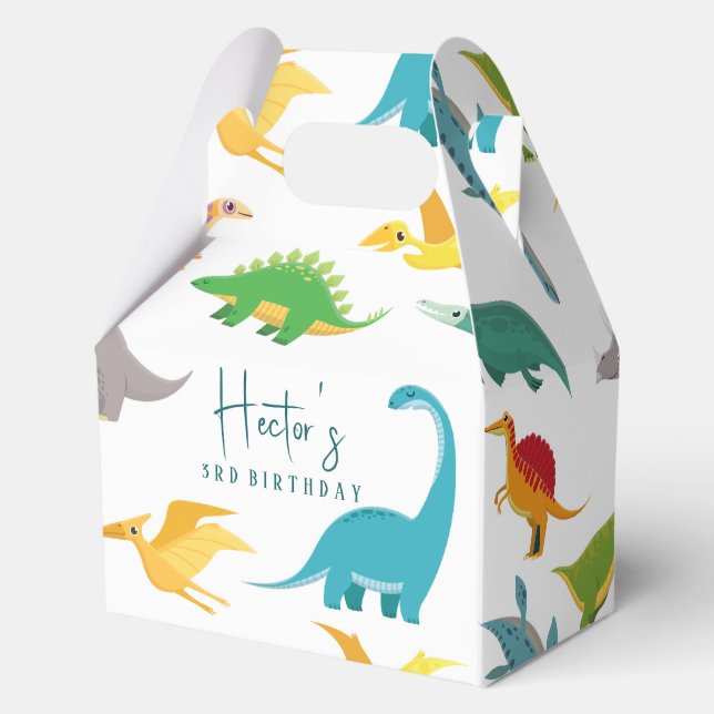 🦖🎉 Dinosaur-Themed Party Favor Boxes  (Front)