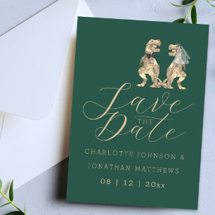 Dinosaur Themed Wedding Save The Date