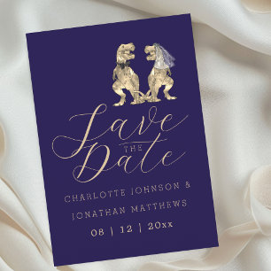 Dinosaur Themed Wedding Save The Date