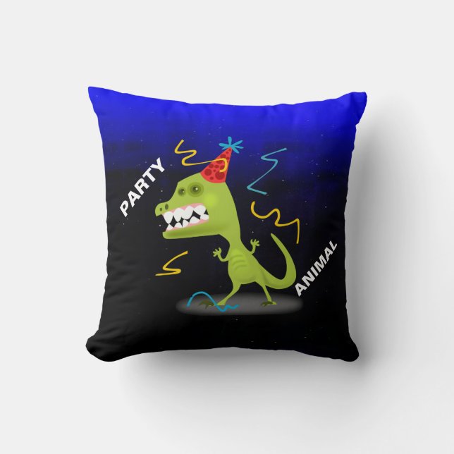 Dinosaur Throw Pillow (Front)