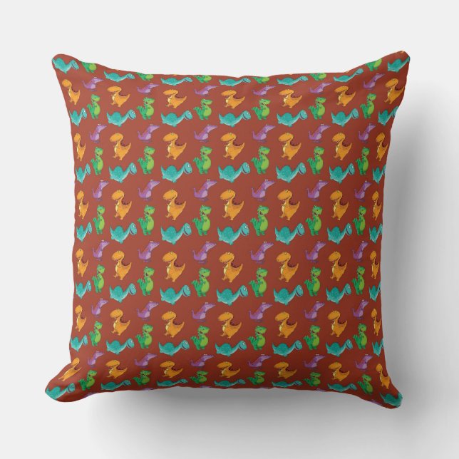 DINOSAUR THROW PILLOW (Front)