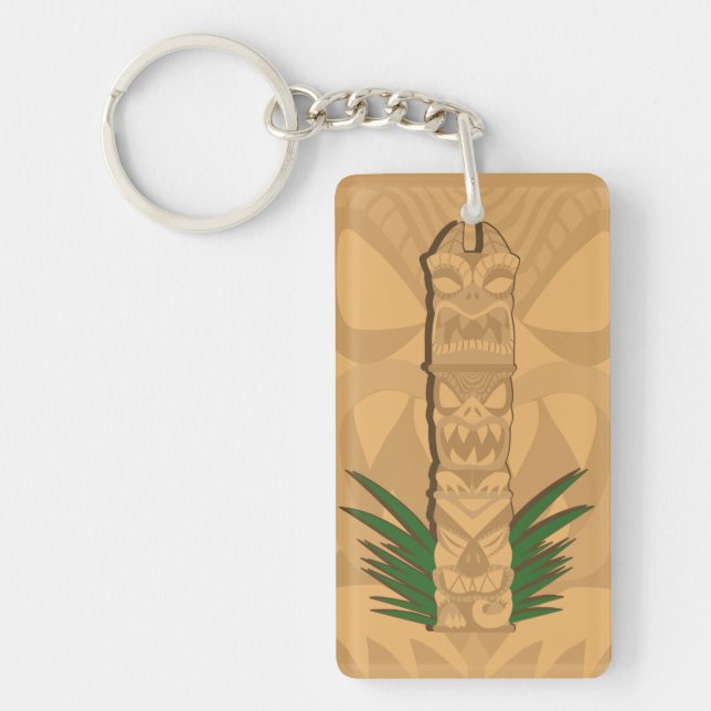Dinosaur Tiki Totem Keychain (Front)