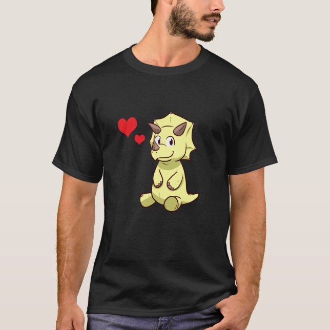 Dinosaur Triceratops T-Shirt (Front)