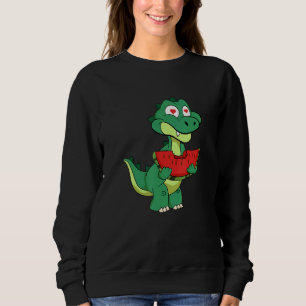 Dinosaur Tropical Summer Fruit Boy Dino Melon Wate Sweatshirt