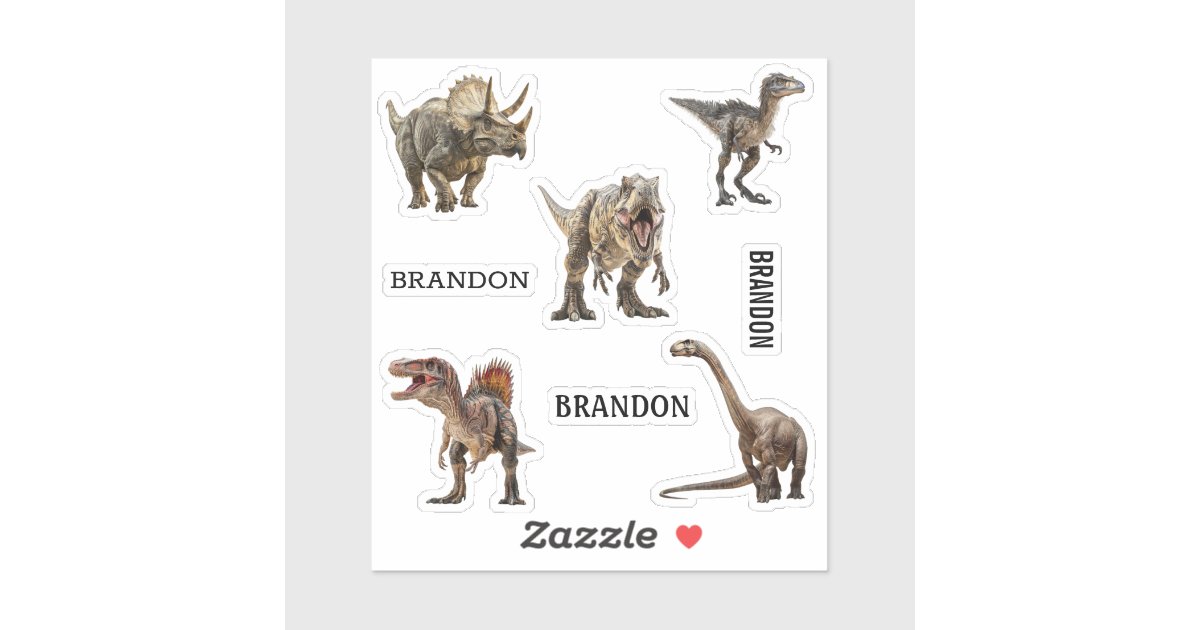 Kids Raptor Names Dinosaur Tyrannosaurs Raptor Spinosaurus Name | Zazzle