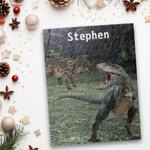 Dinosaur Tyrannosaurus T-rex Personalized For kids Jigsaw Puzzle