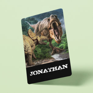 Dinosaur Tyrannosaurus Triceratops Attack Playing Cards