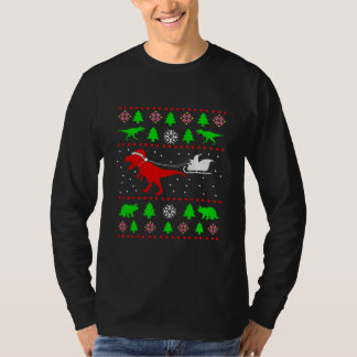Dinosaur Ugly Christmas Sweater for adults kids