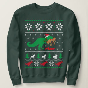 Dinosaur Ugly Christmas Sweater - Funny Christmas