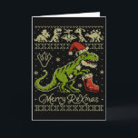 Dinosaur Ugly Christmas Sweater - Funny Christmas  Card<br><div class="desc">Dinosaur Ugly Christmas Sweater - Funny Christmas</div>