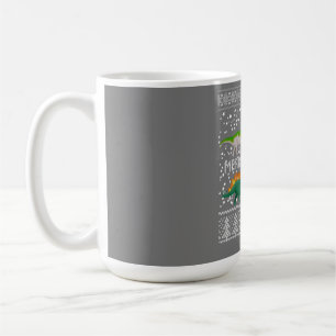 Dinosaur Ugly Christmas Sweater Funny Xmas Gift Coffee Mug