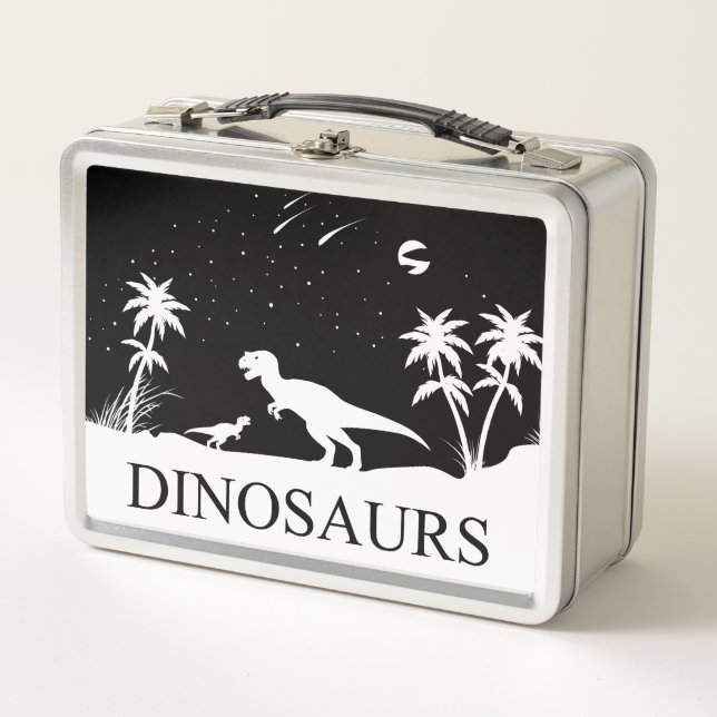 Dinosaur Under the Stars Metal Lunch Box (Front)