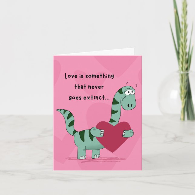 Dinosaur Valentine Card (Front)