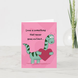 Dinosaur Valentine Card