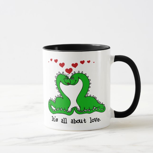 Dinosaur Valentine Love Mug (Right)