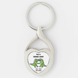 Dinosaur Valentines  Keychain