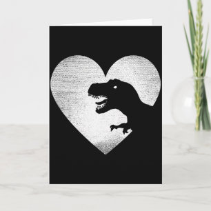 Dinosaur Valentines Trex Love Dinosaurs Distress  Card