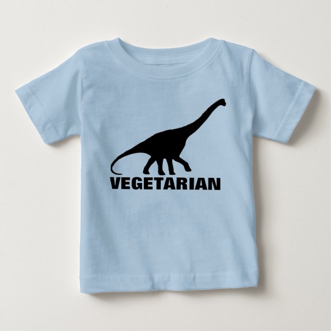 Dinosaur VEGETARIAN T-shirt (Front)