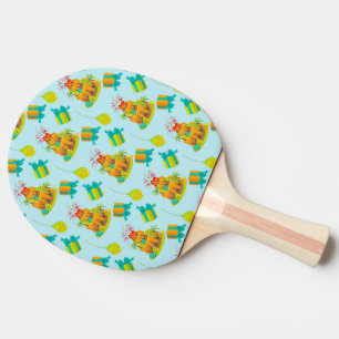 Dinosaur Volcano Birthday Cake Dino Eggs Balloons Ping Pong Paddle