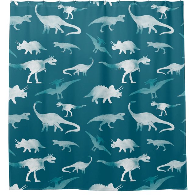 Dinosaur Watercolor: Textile Pattern (Front)