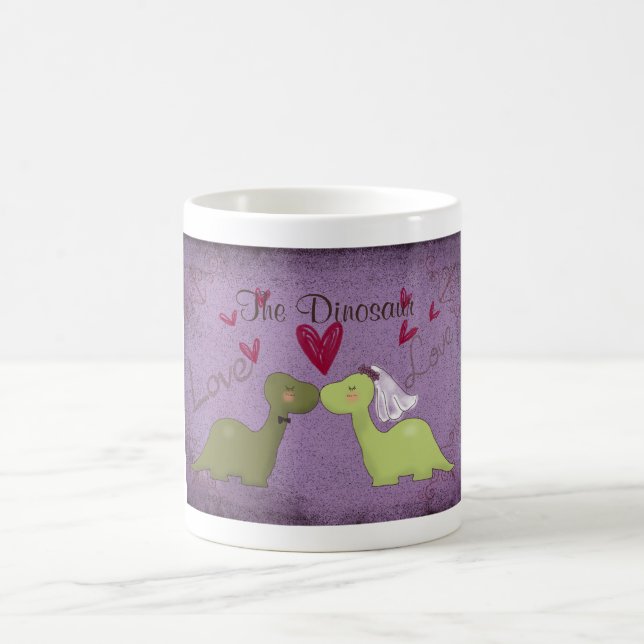Dinosaur Wedding Mug(The Dinosaur) Coffee Mug (Center)