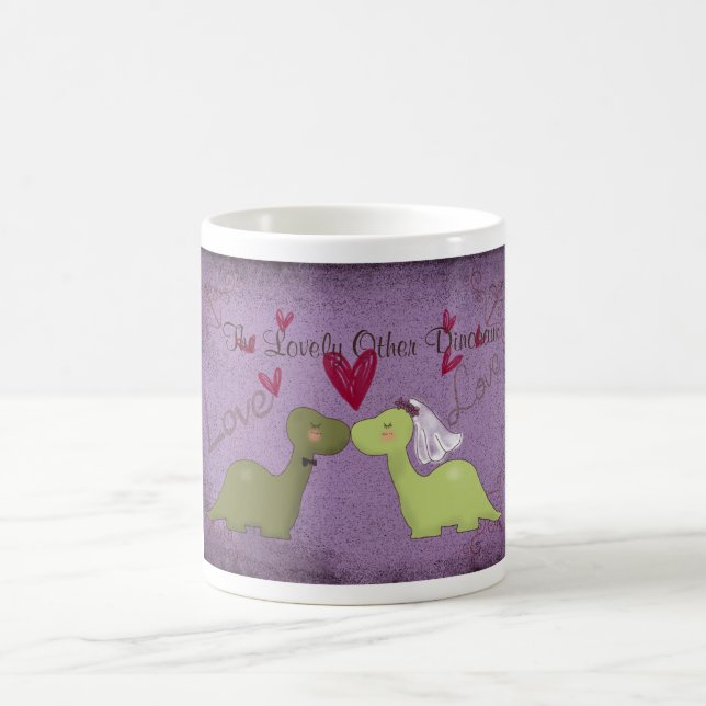 Dinosaur Wedding Mug( The Lovely Other Dinosaur) Coffee Mug (Center)
