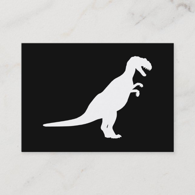 Dinosaur White Business Card (Front)
