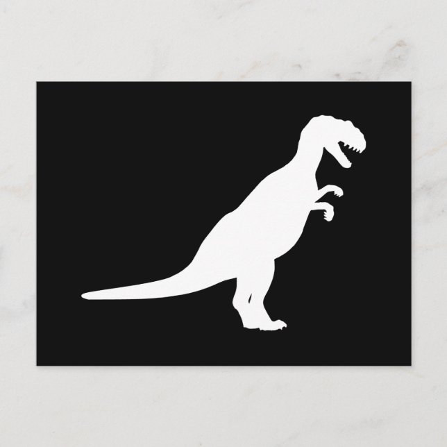 Dinosaur White Postcard (Front)