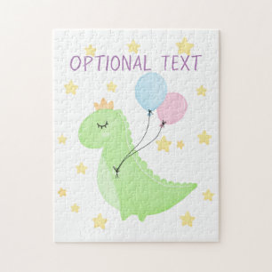 Dinosaur with Balloons Jigsaw Puzzle