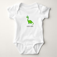 Dinosaur with Birdie and Child's Name