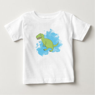 Dinosaur with Blue Paint Baby T-Shirt