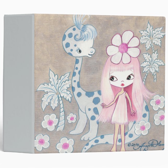 Dinosaur with Cavegirl Binder (Front/Spine)