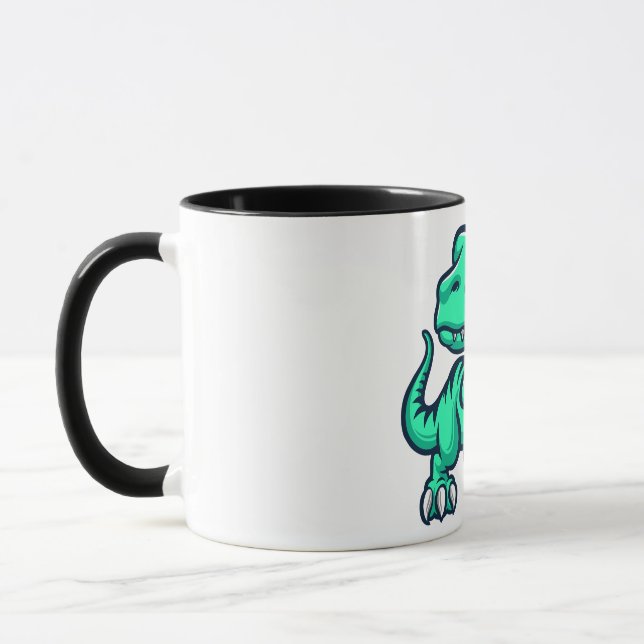 dinosaur with eggs mug (Left)