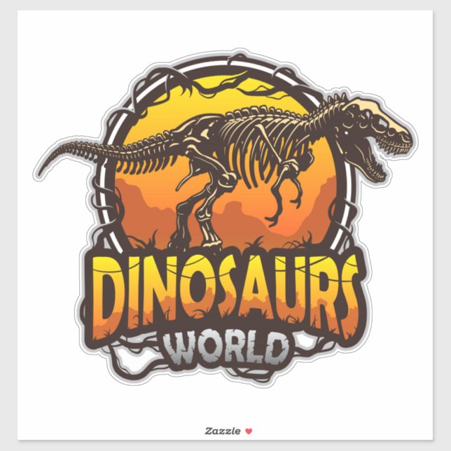  Dinosaur World Stickers (Sheet)