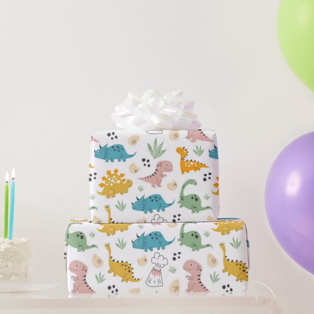 Dinosaur  wrapping paper (Party Gifts)