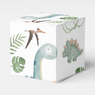 Dinosaur Wrapping Paper Favor Box