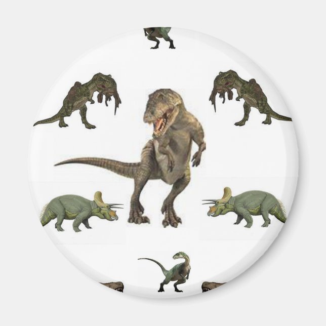 Dinosaur Wrapping Paper Magnet (Front)
