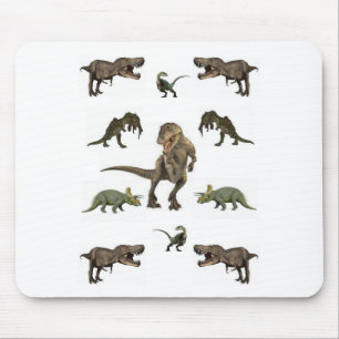 Dinosaur Wrapping Paper Mouse Pad